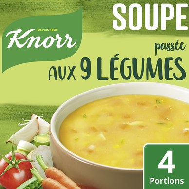 Soupe déshydratée Passée aux 9 légumes KNORR 4 portions
