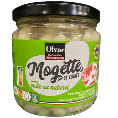 Mogettes de Vendée au naturel OLVAC  Bocal 410g