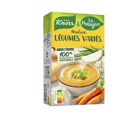 Soupe Mouliné de légumes variés KNORR & LA POTAGERE, Brique 1L