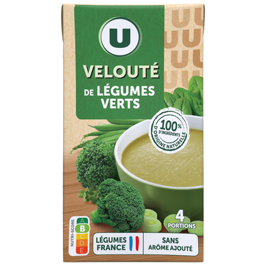 Soupe Velouté légumes verts aromatisé brique 1 litre