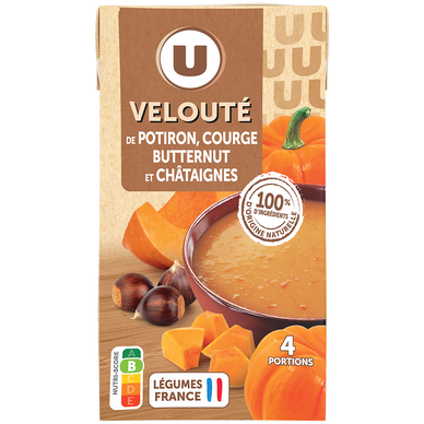 Soupe Velouté de potiron et chataignes brique 1l
