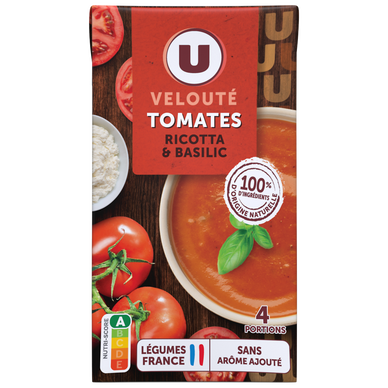 Soupe Velouté de tomate ricotta basilic 1 litre