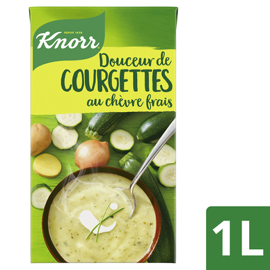 Soupe Douceur de courgettes, chèvre frais KNORR & LA POTAGERE, Brique1L