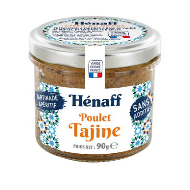 Tartinade poulet tajine HENAFF 90g