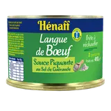 Langue de boeuf sauce piquante HENAFF, Boîte de 410g