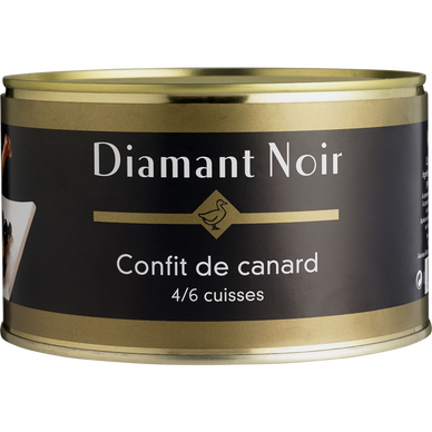 Confit canard 4/6 cuisses tambourin DIAMANT NOIR, 1,350kg