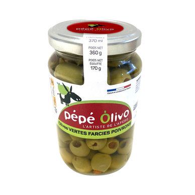 Olives Farcies à la Pâte de Poivron 170g