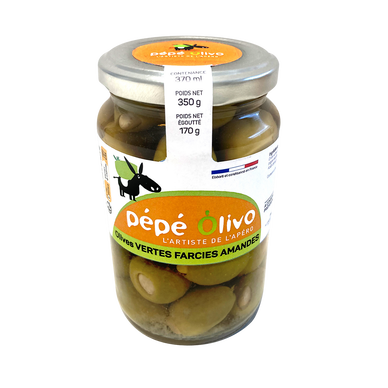 Olives Vertes Farcies aux Amandes 170g