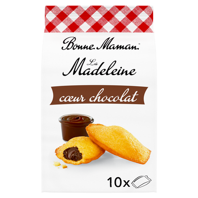 Madeleines coeur chocolat - BONNE MAMAN - x10 - 300g