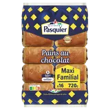 Pains au chocolat maxi familial BRIOCHE PASQUIER - x16 - 720g