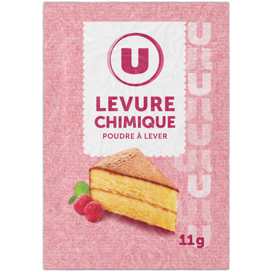 Levure chimique  6 sachets  -  11g