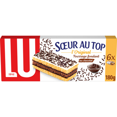 Gâteaux au chocolat L'Original Napolitain LU - Boîte de 180g