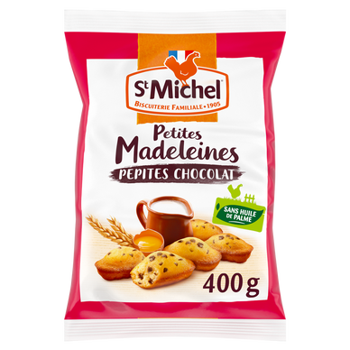 Petites madeleines pépites chocolat - ST MICHEL - 400g