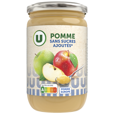 Purée de pomme sans sucres ajoutés  bocal de 680g