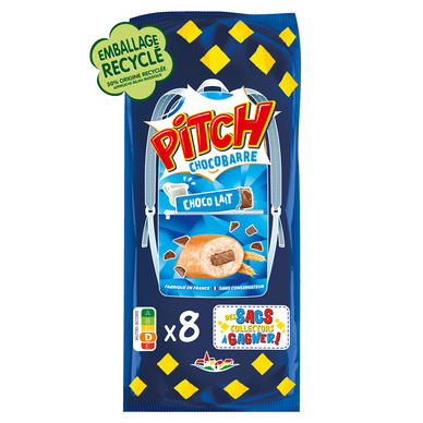 Brioche PITCH choco barre lait  - x8 - 300g