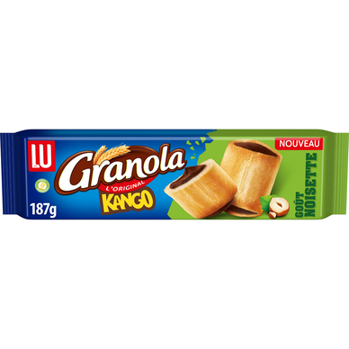 Gâteau l'original goût Noisette GRANOLA KANGO LU - 187g