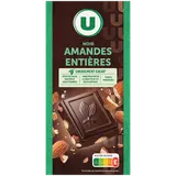 Chocolat noir aux amandes U tablette de 200g