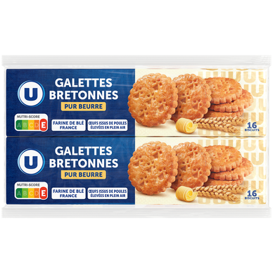 Biscuits Galettes bretonnes pur beurre 2 paquets
