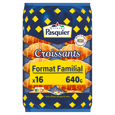 Croissants maxi familial BRIOCHE PASQUIER - x16 - 640g