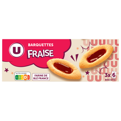 Gâteau Barquette à la fraise - paquet 120g