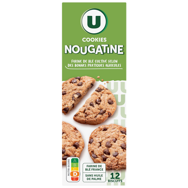 Cookies à la nougatine et pépites de chocolat  étui de 200g
