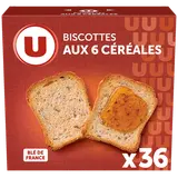 Biscottes aux 6 céréales  x36  -  300g