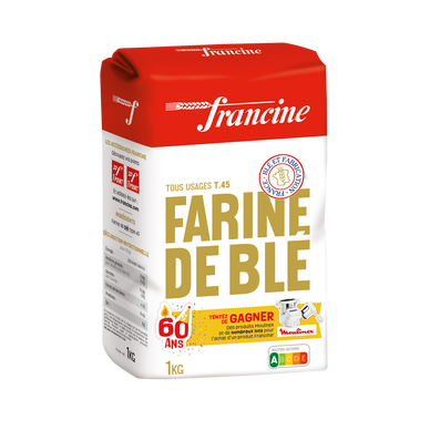 Farine de blé T45 FRANCINE, 1kg