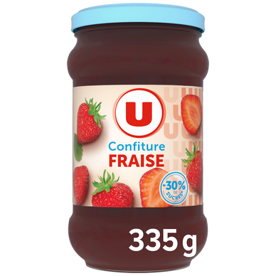 Confiture de fraise allégée  pot de 335g