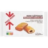 Mini gâteaux fourrés chocolat PRIX MINI - 420g, x14