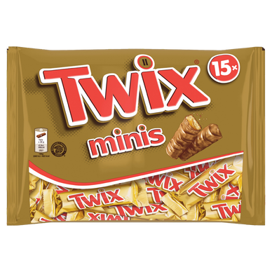Barres chocolat Biscuit caramel Minis TWIX 333g
