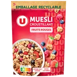 Céréales Muesli croustillant aux fruits rouges  doypack de 500g