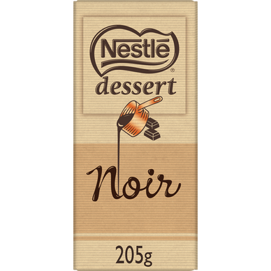 Chocolat noir pâtissier NESTLE DESSERT - Tablette 205g