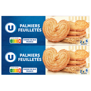 Palmiers feuilletés  2x100g