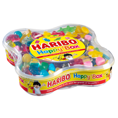 Bonbons Happy box HARIBO, boîte de 600g