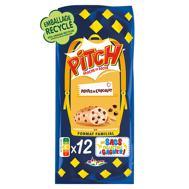 Brioche PITCH pépites de chocolat  - x12 - 450g