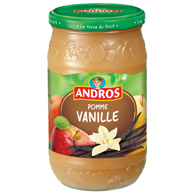 Dessert fruitier pomme et vanille ANDROS, bocal de 750g