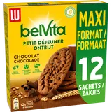 Biscuits petit déjeuner au chocolat et céréales Belvita LU - Paquet de600g