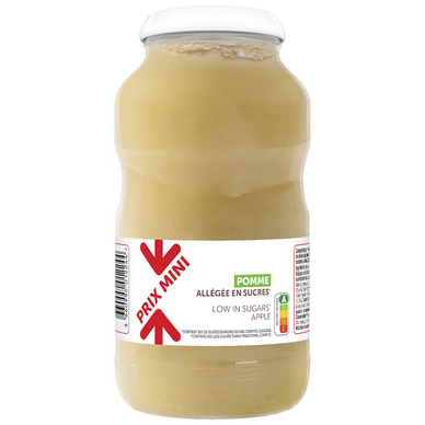 Dessert fruitier de pommes allégée en sucres PRIX MINI - bocal 720g