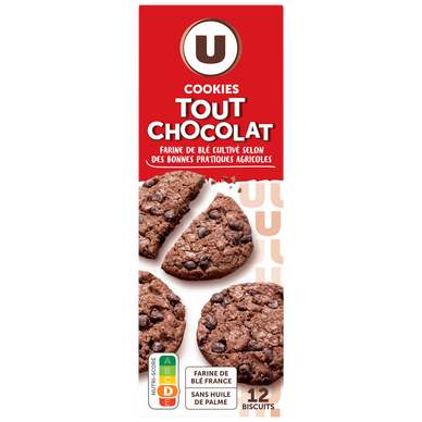 Cookies au chocolat et pépites de chocolat  200g