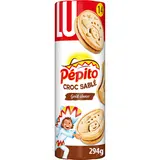 Biscuits céréaliers goût chocolat, Pépito Croc Sablé, LU, 294g
