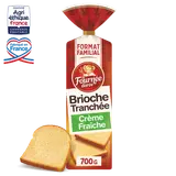 La brioche tranchée crème fraîche LA FOURNEE DOREE 700g Format Familial