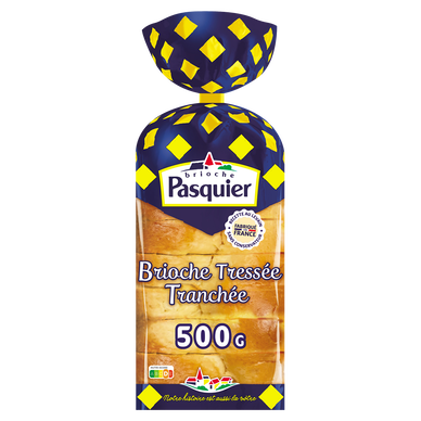 Brioche tressée tranchée nature BRIOCHE PASQUIER - 500g
