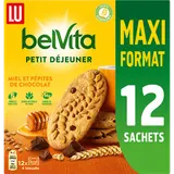 Biscuits Petit déjeuner miel et pépites de chocolat Belvita LU, 650g