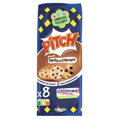Brioche PITCH pépites de Chocolat  - x8 - 300g