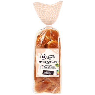 Brioche tressée IGP U DE NOS REGIONS 600g