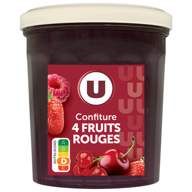 Confiture extra 4 fruits  pot de 370g