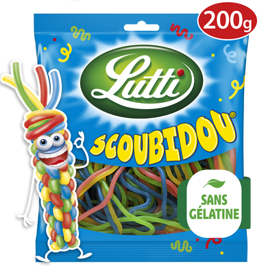 Bonbons Scoubidou aux fruits LUTTI - Sachet de 200g