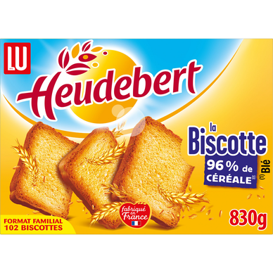 Biscottes HEUDEBERT - Paquet de 102 tranches - 830g