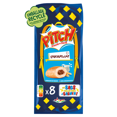 Brioche PITCH chocolat au lait  - x8 - 300g