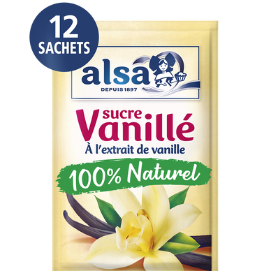 Sucre vanillé ALSA, 12 sachets, 90g